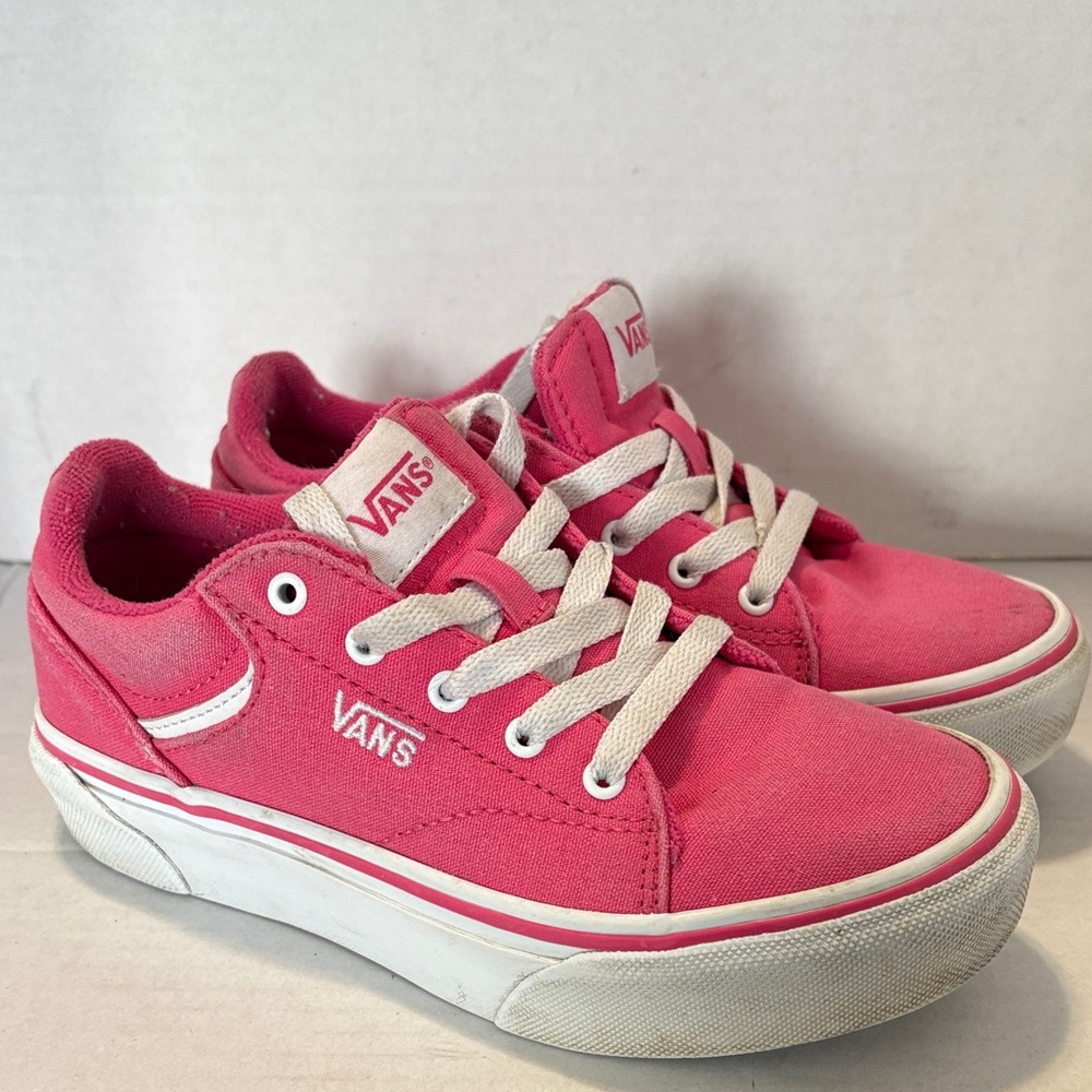 Vans Kids Hot Pink Canvas Low-Top Sneakers